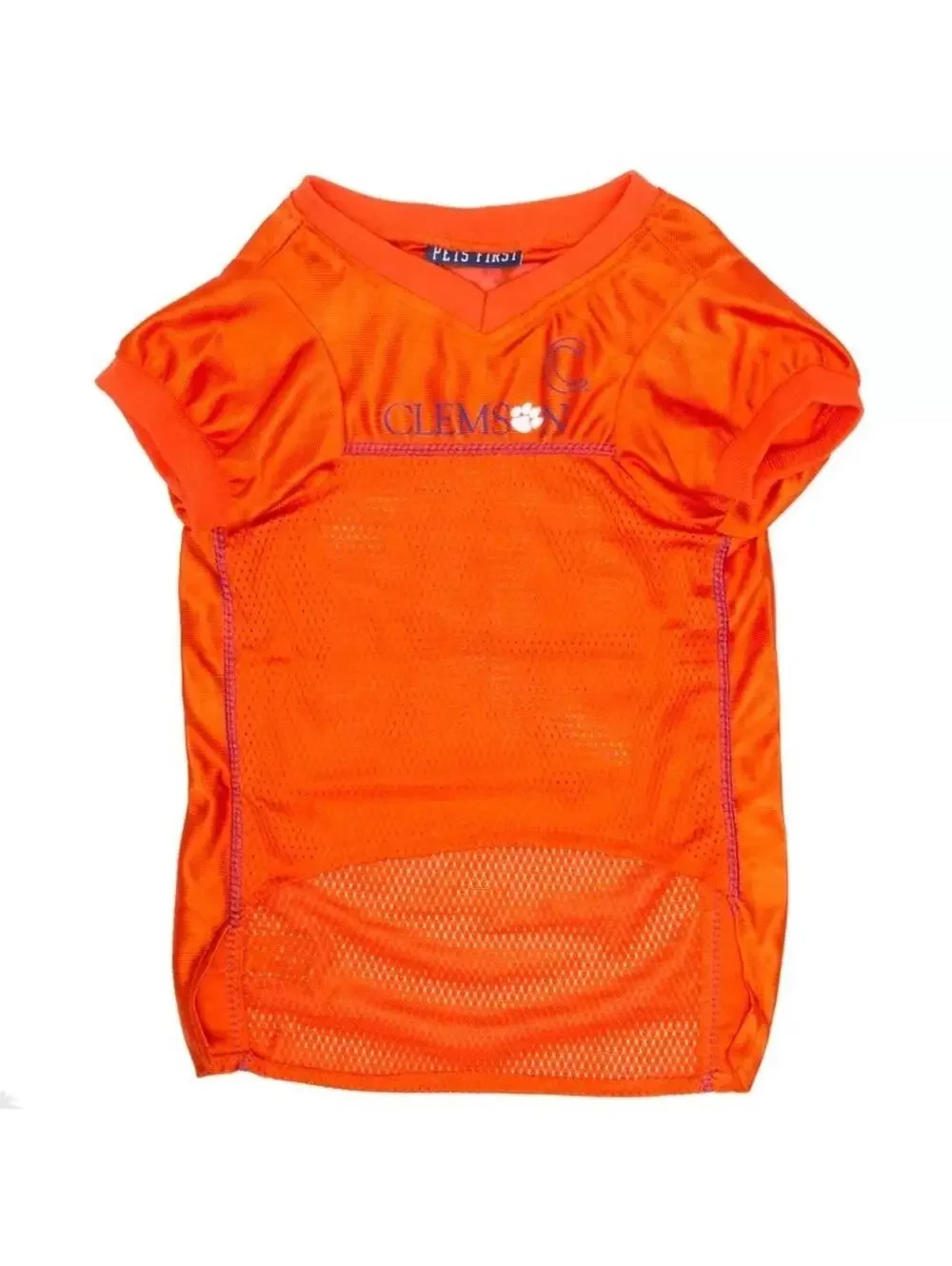 Clemson Tigers Orange Dog Football Jersey #00 Large Pets Sports Mesh Shirt